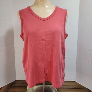 Eddie Bauer Tank Top Dull Red - Size Large